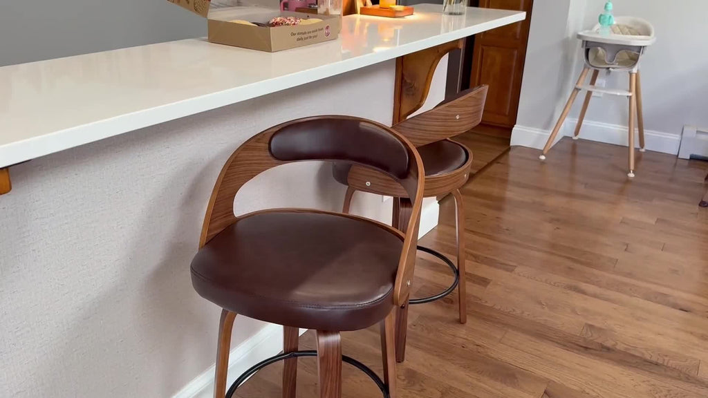 Modern 26" Counter Height Bar Stools Set Of 2