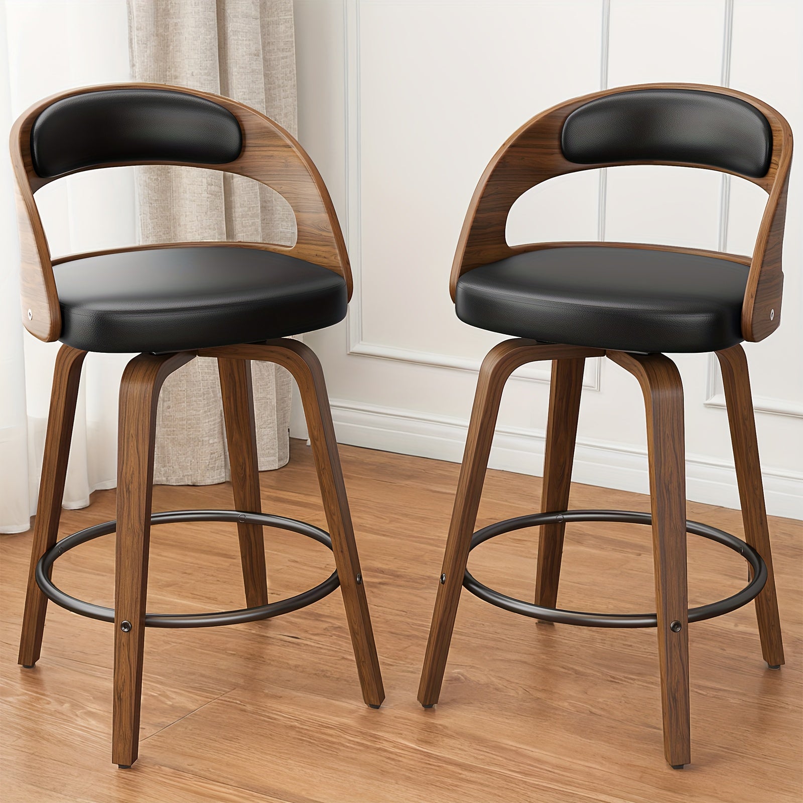 Modern 26" Counter Height Bar Stools Set Of 2