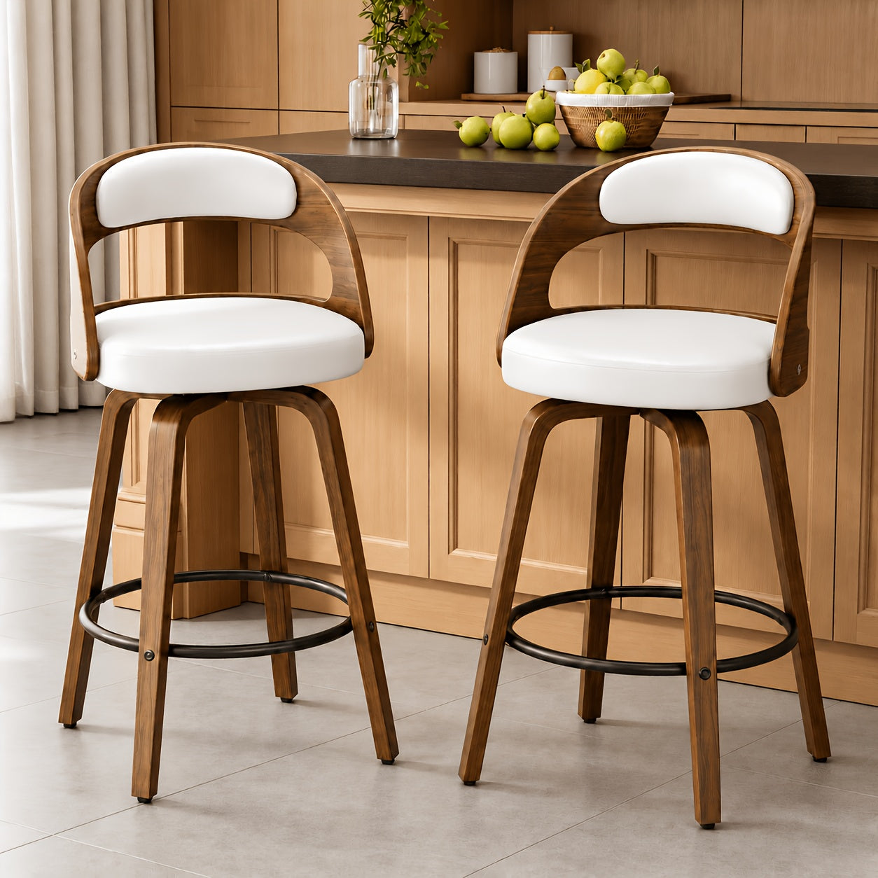 Modern 26" Counter Height Bar Stools Set Of 2