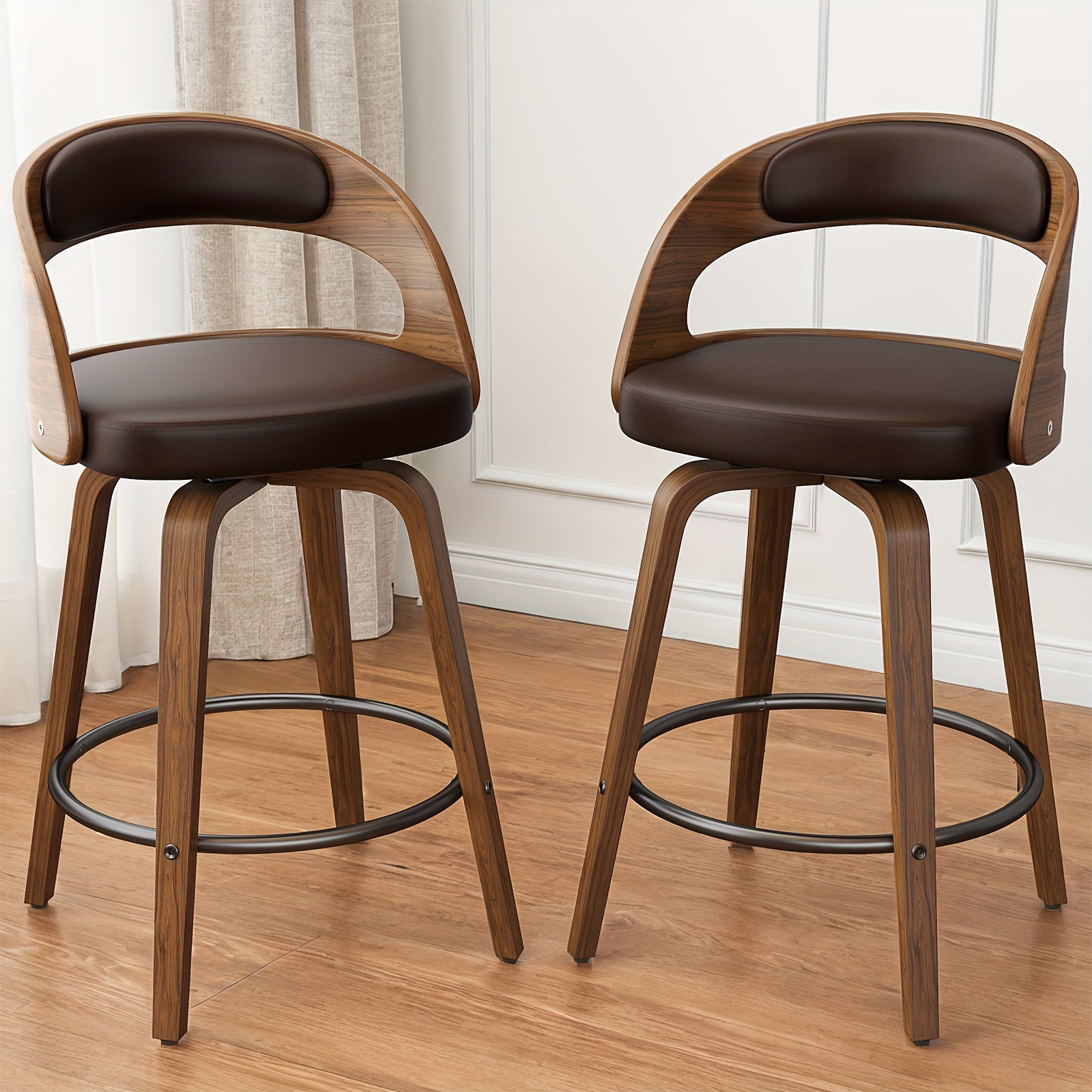 Modern 26" Counter Height Bar Stools Set Of 2